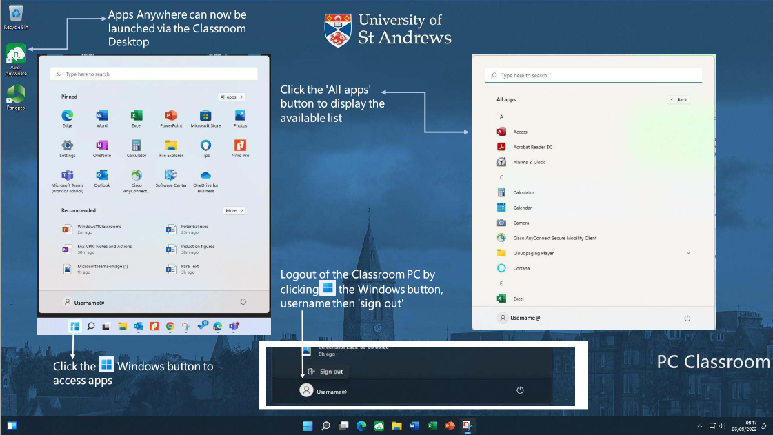 Screenshot of W11 desktop
